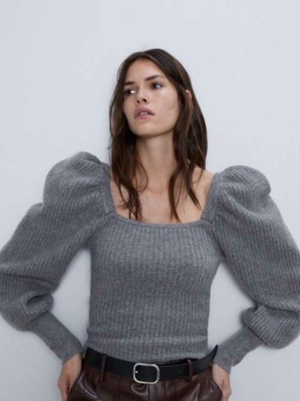 Zara Puff Sleeve Knit